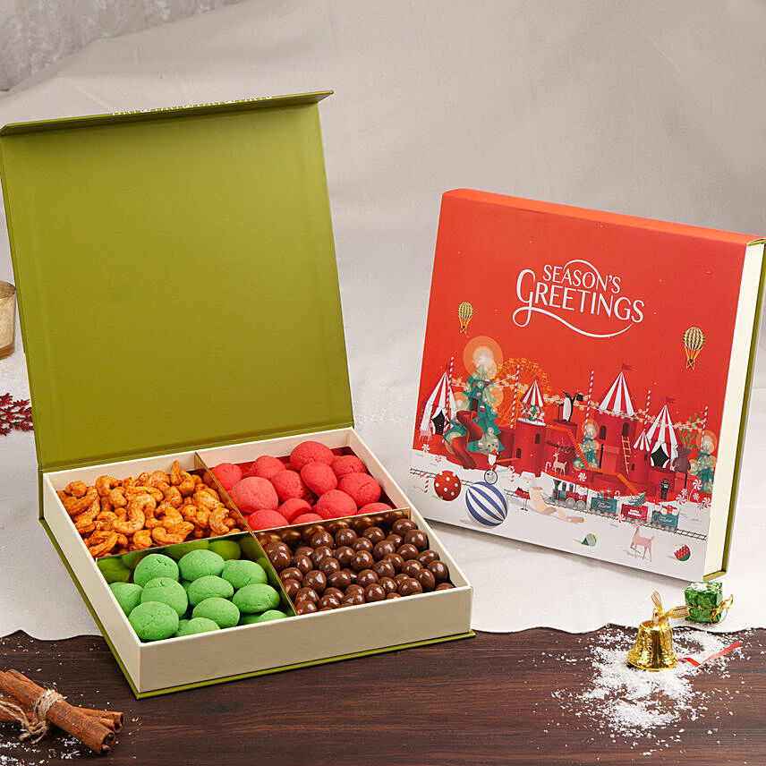 Season's Greetings Treats Box Large: Christmas Chocolates