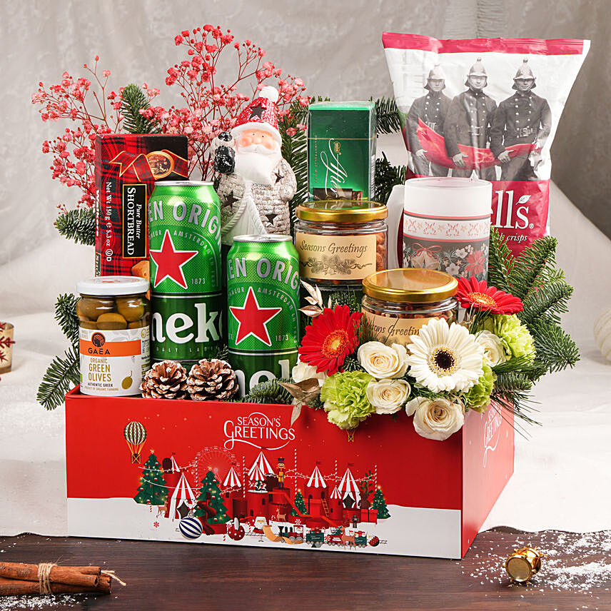 Beer and Treats Lover Holiday Wishes Hamper: New Year Hampers