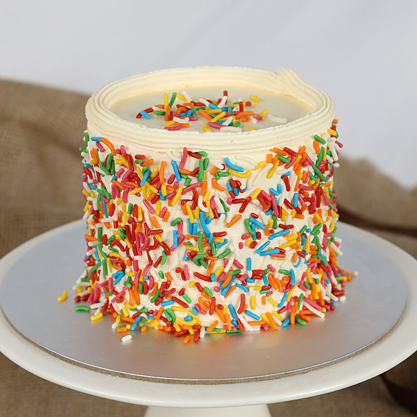 Confetti Cake 4 Inch: Vanilla Cakes