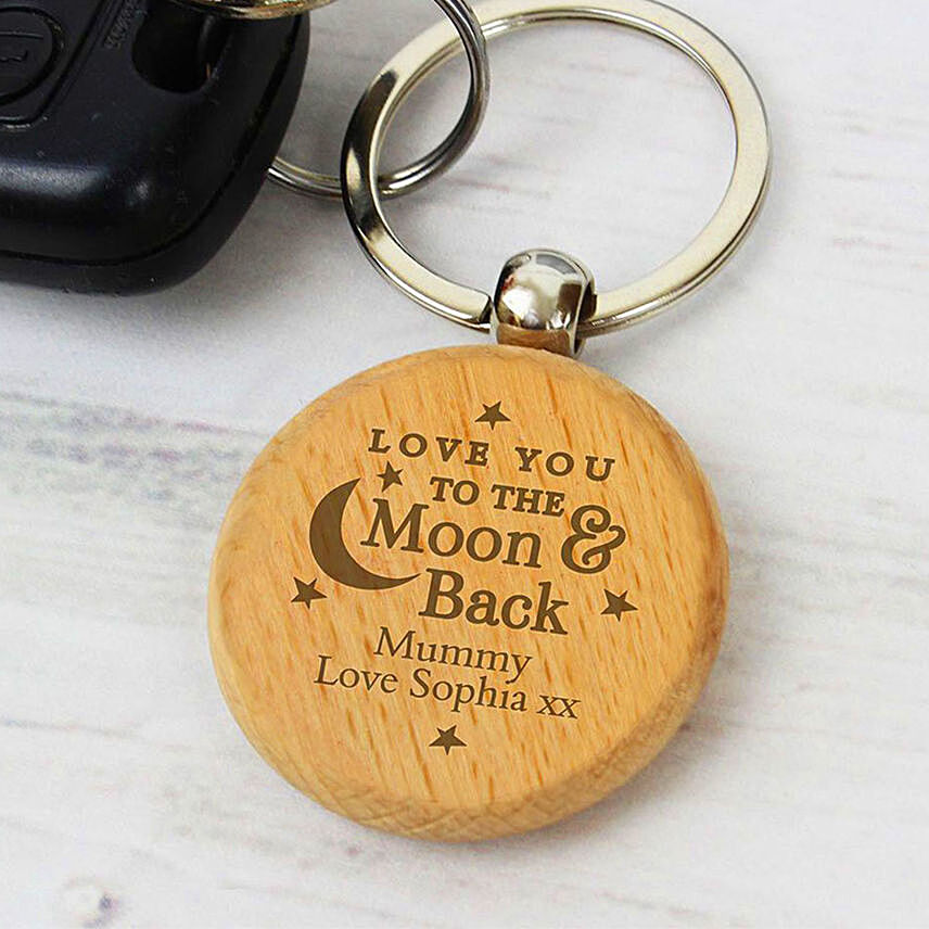 Expression of Love Engraved Keychain: Customized Gifts