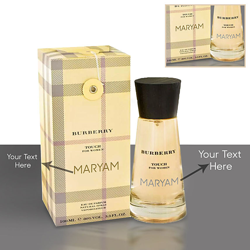 Personalised Burberry Perfume For her: Customized Mother's Day Gift