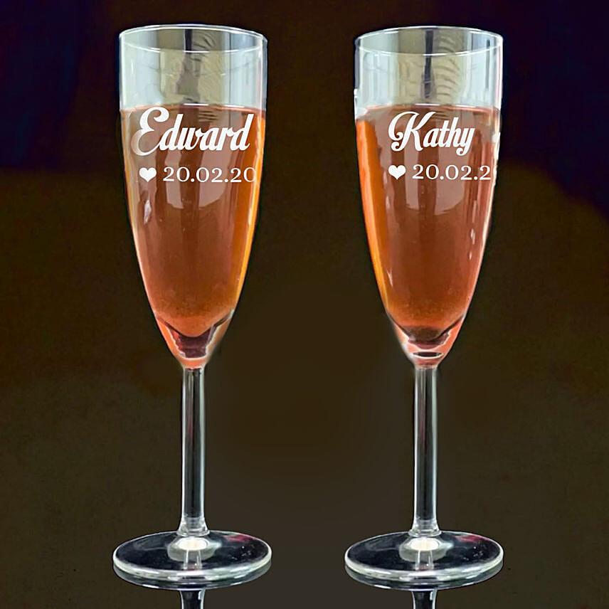 Personalised Engraved Juice Glass: Anniversary Gifts