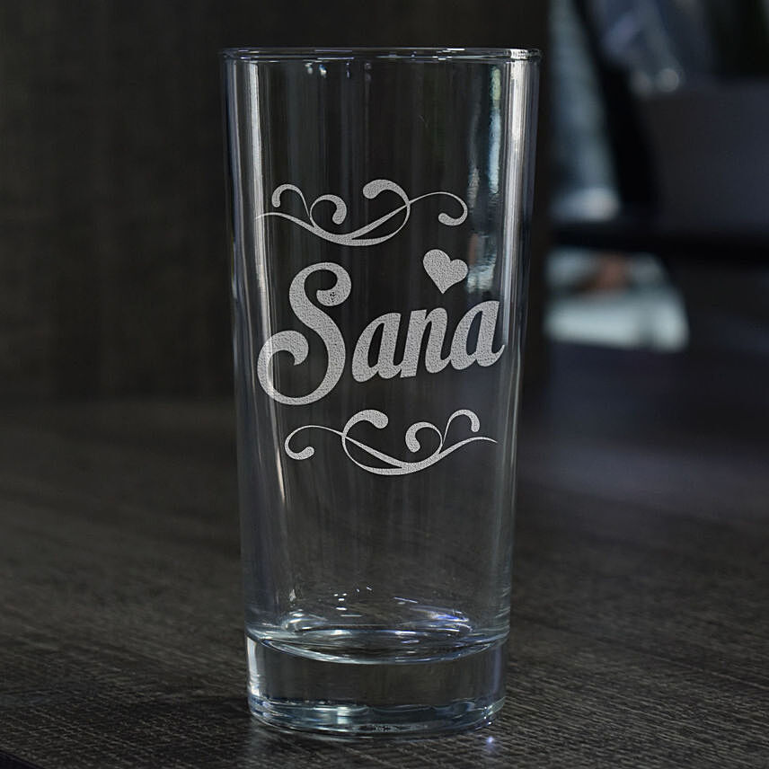 Personalised Engraved Water Glass: Customized Gifts for Wedding