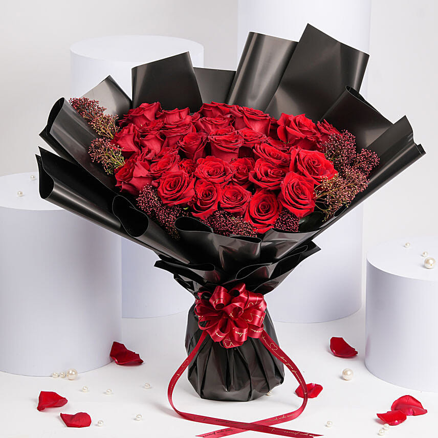 Sublime 35 Roses Bouquet: Valentines Day Roses