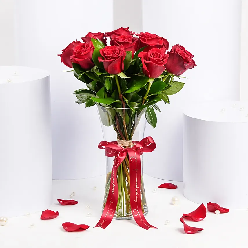 Ravishing Romance Vase: Valentines Flowers