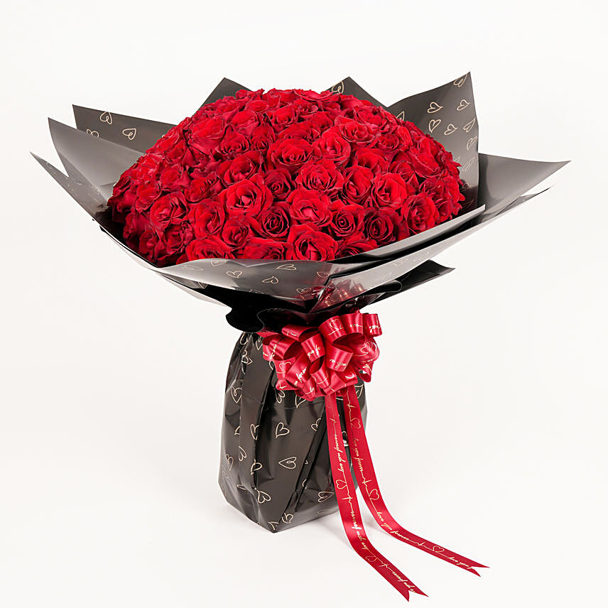 111 Red Roses Grand Bouquet: Valentine's Day Flowers