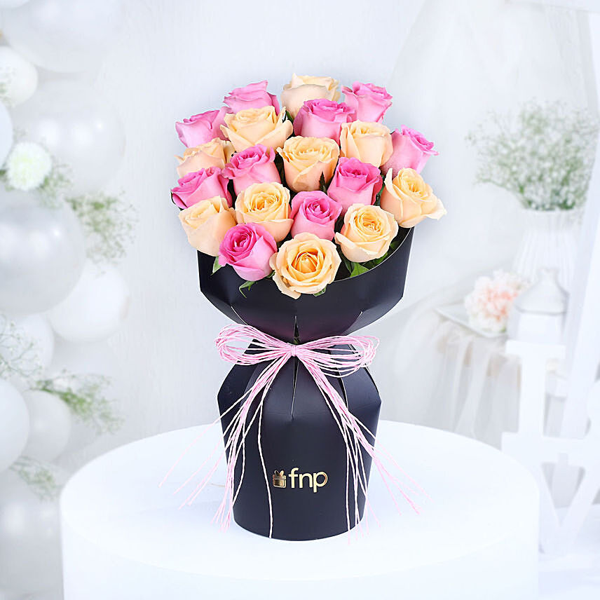 Blushing Rose Love Elegance: Flowers Delivery Same Day
