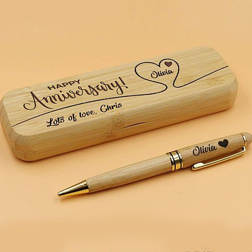 Personalised Anniversary Wishes Pen n Box: Personalised Engraved Gifts