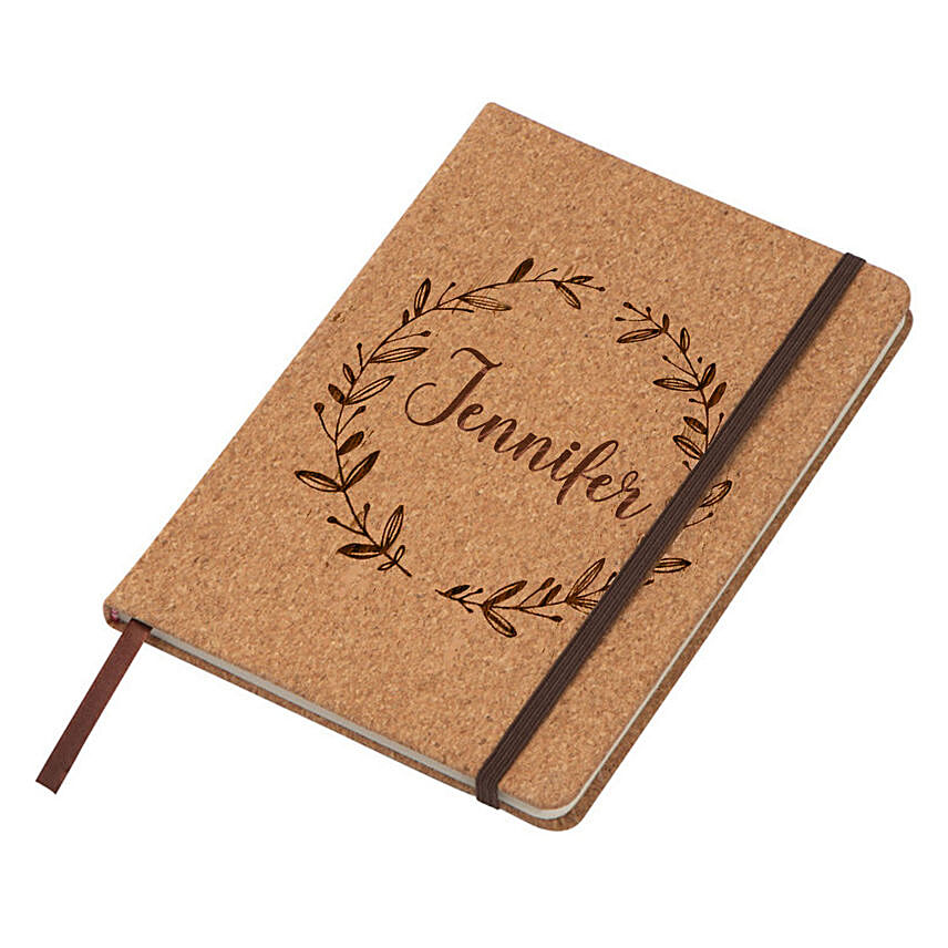 Personalized A 5 Cork Cover Notebook: Personalised Teachers Day Gifts