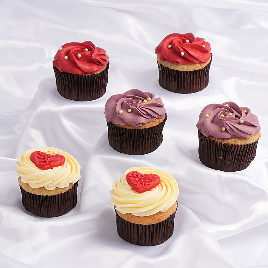 Mother's Day Cup Cakes 6pcs: Mothers Day Gifts in Singapore