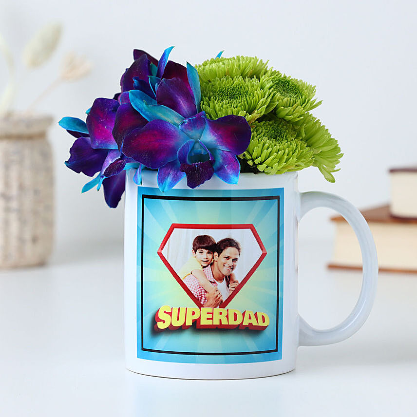 Fathers Day Orchid Surprise: Flowers In A Mug