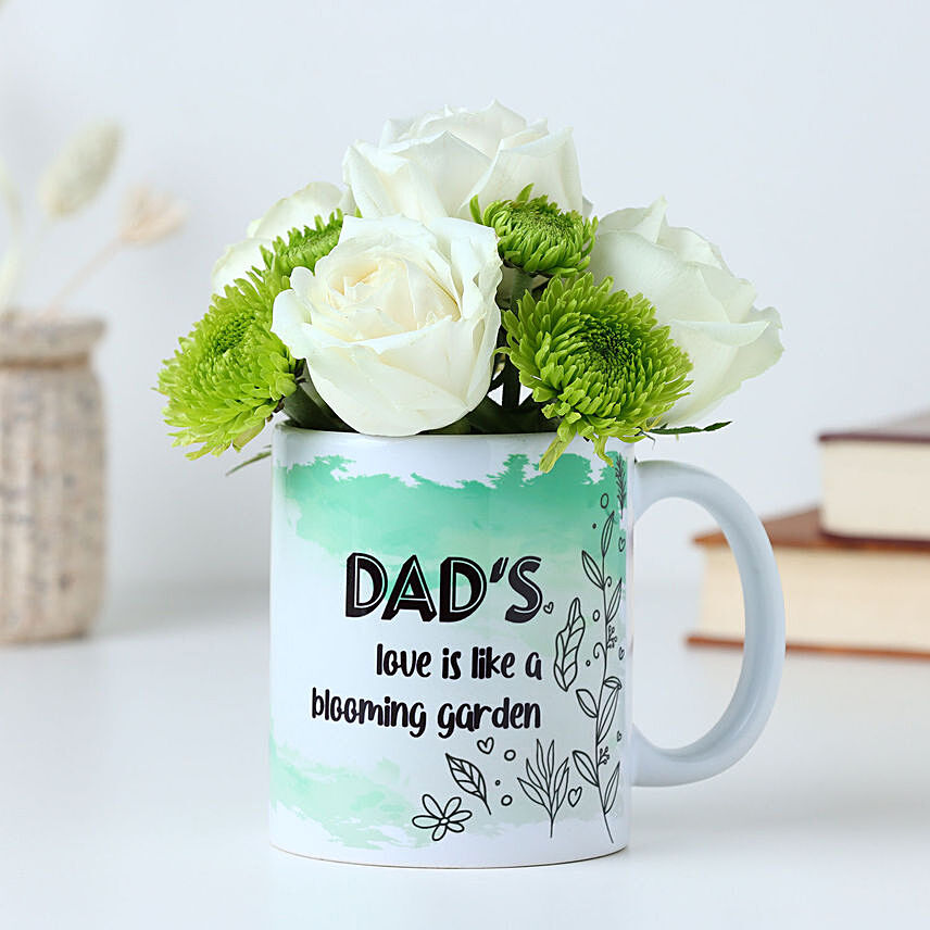 Fathers Day Rose Mug Surprise: 