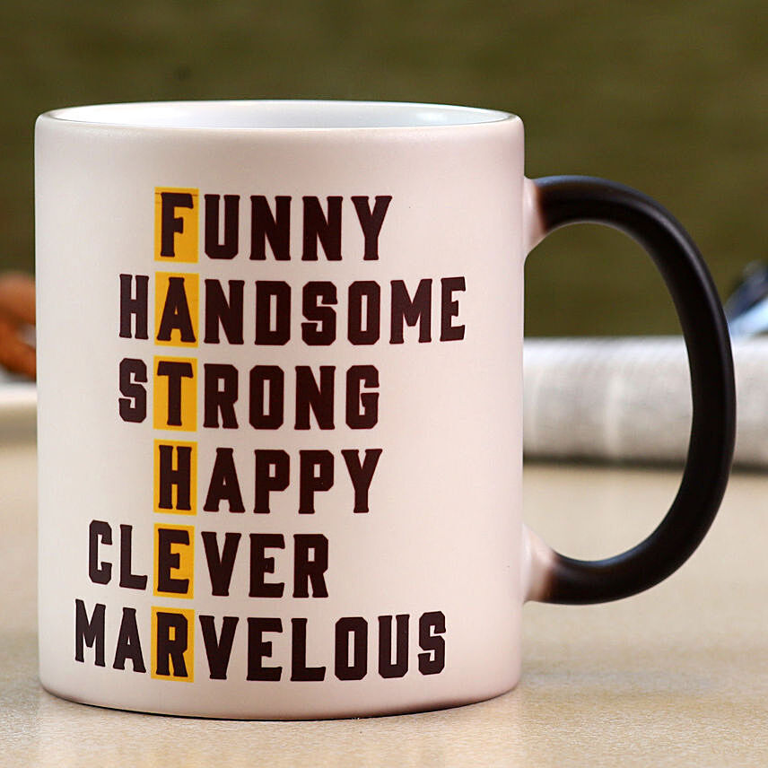 Happy Fathers Day Ceramic Magic Mug: Mugs 