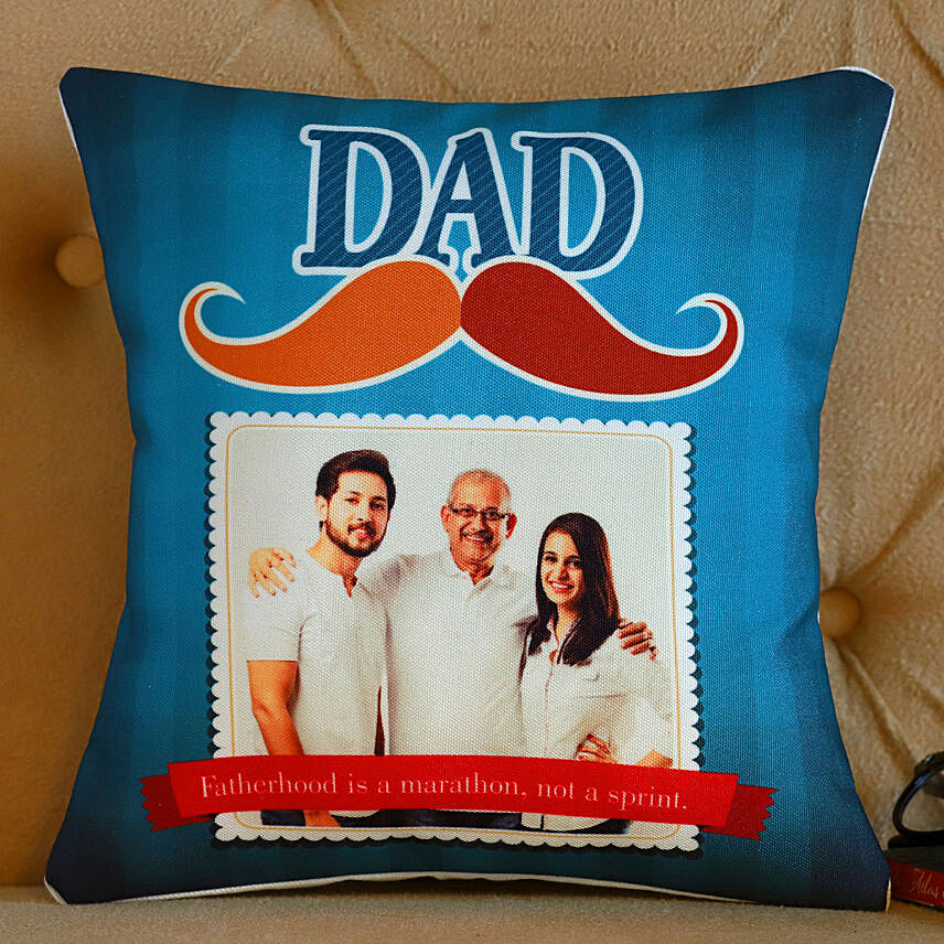 Personalised Dad Mustache Cushion: Cushions 