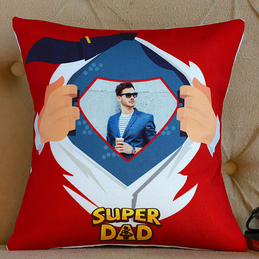 Personalised Super Dad Cushion: 