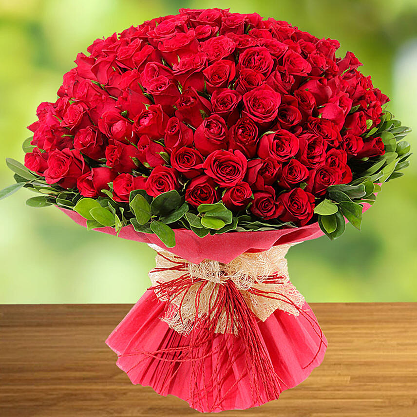 99 Red Rose Bouquet: 99 Roses Bouquet