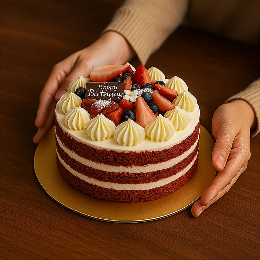 Red Velvet Cake For Birthday: Birthday Gifts Singapore