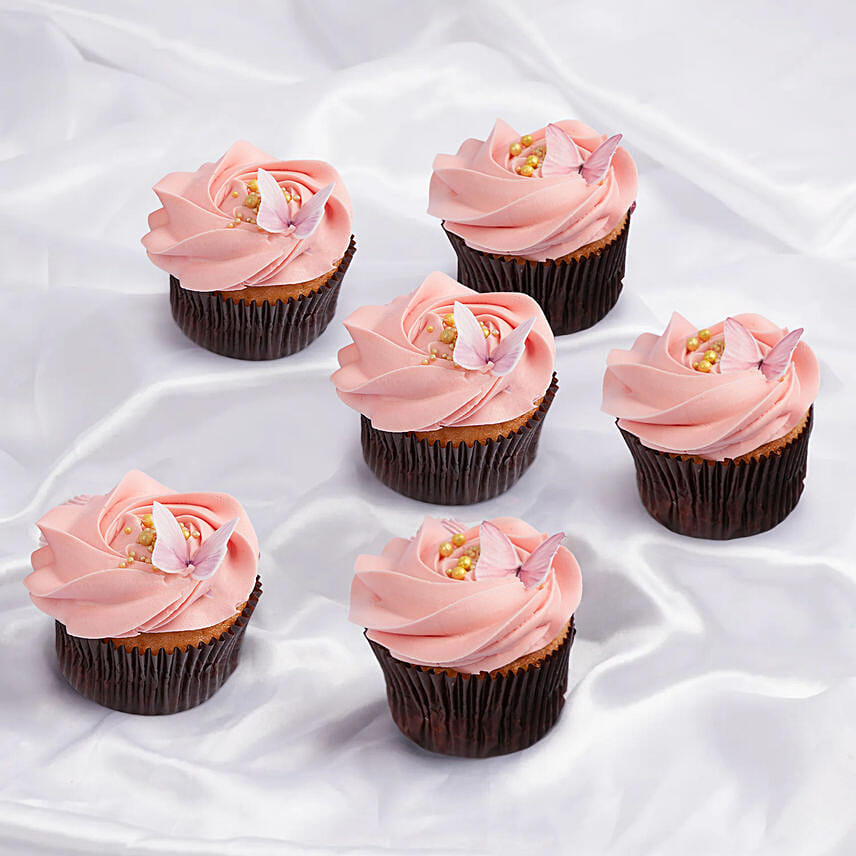 Butterfly Red Velvet Cupcakes: Cupcake Delivery