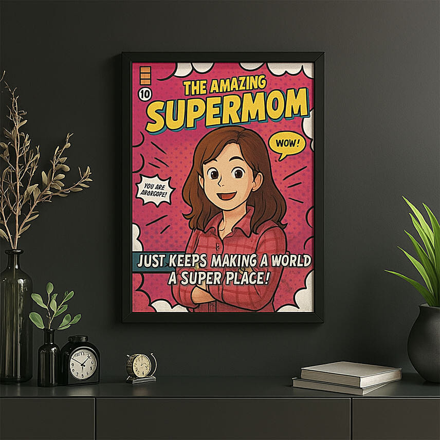Ghibli Fantastic Super Mom frame: Customized Gifts