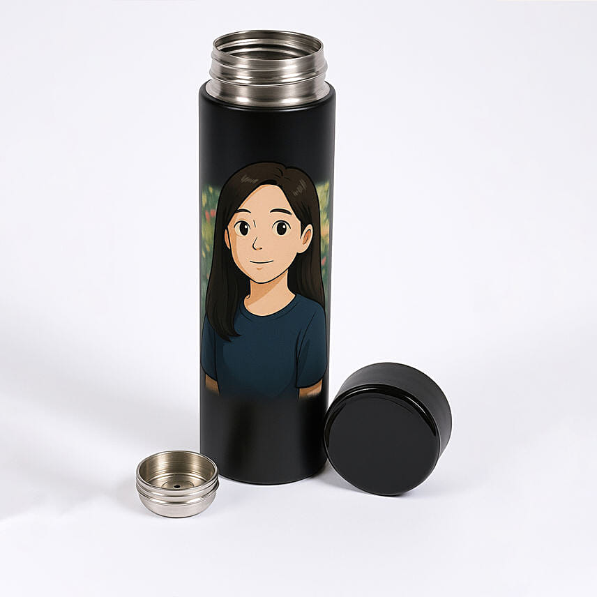 Ghibli Printed Water Bottle: Personalised Gifts Singapore
