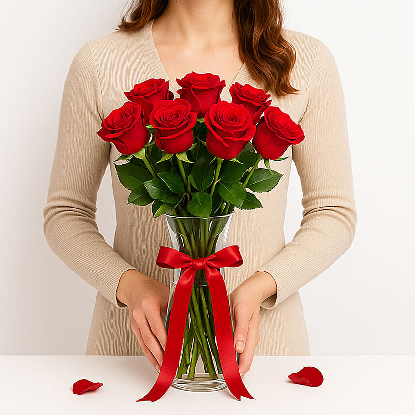 Ravishing Romance Vase: Valentine's Flowers