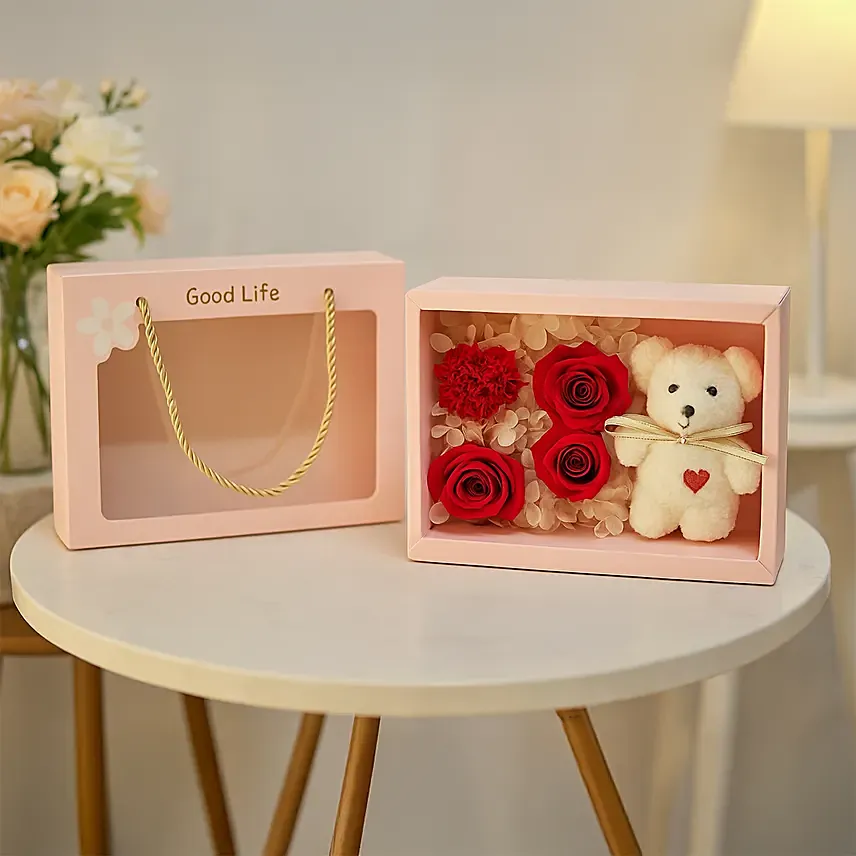 Soap Desingner Flowers Pink Box: 