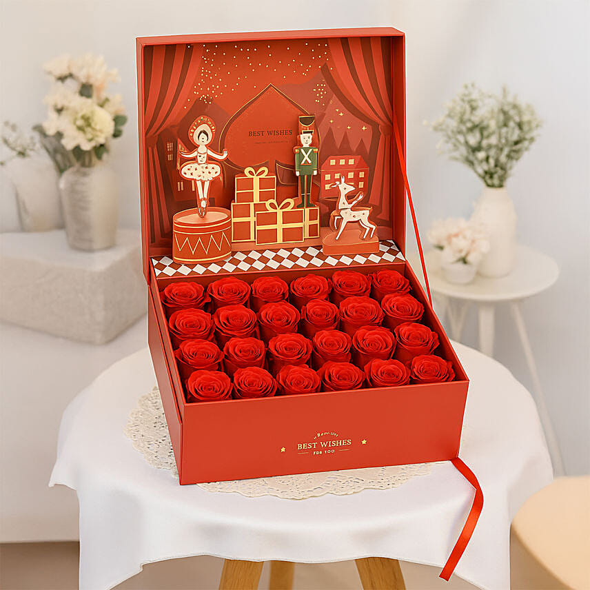 Gift of Love Best Wishes Roses Arrangement: Valentine's Day Roses
