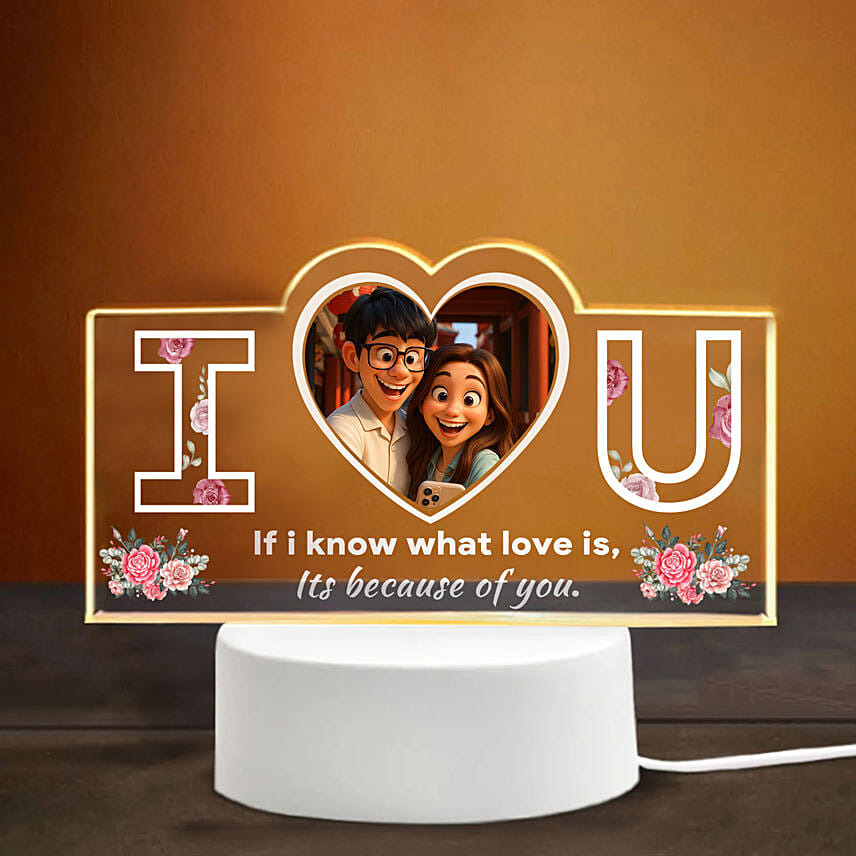520 Day Personalised LED Lamp: 520 Gifts & Flowers