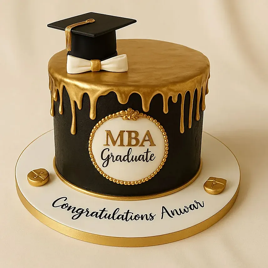 MBA Graduate Luscious Cake: Fondant Cakes
