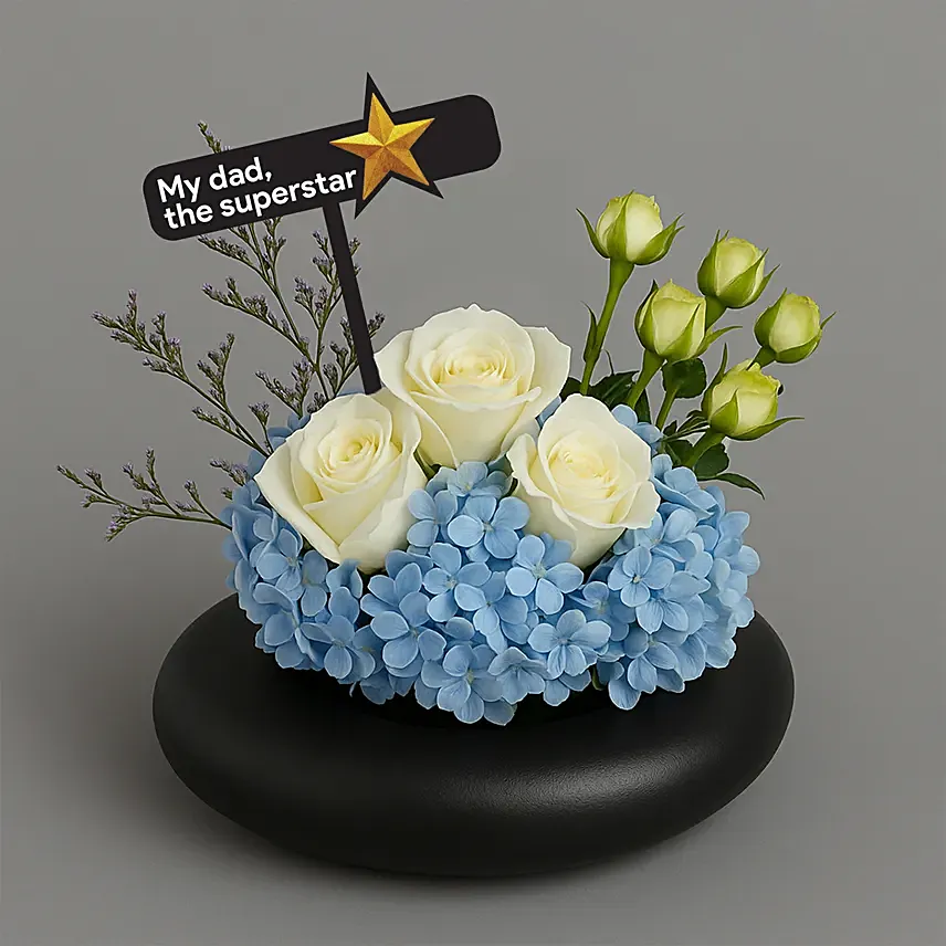 Hydrangeas and Roses Medley: Father's Day Gifts For Dad