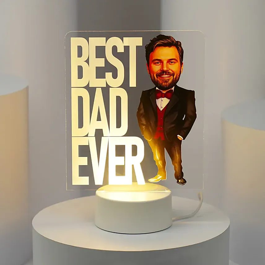 Best Dad Ever LED Lamp for Fathers Day: Father's Day Gifts For Dad