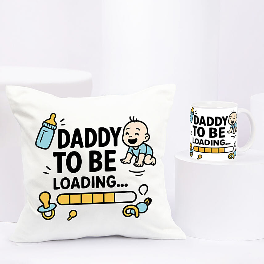 Congrats Daddy To Be Cushion and Mug: Cushions 