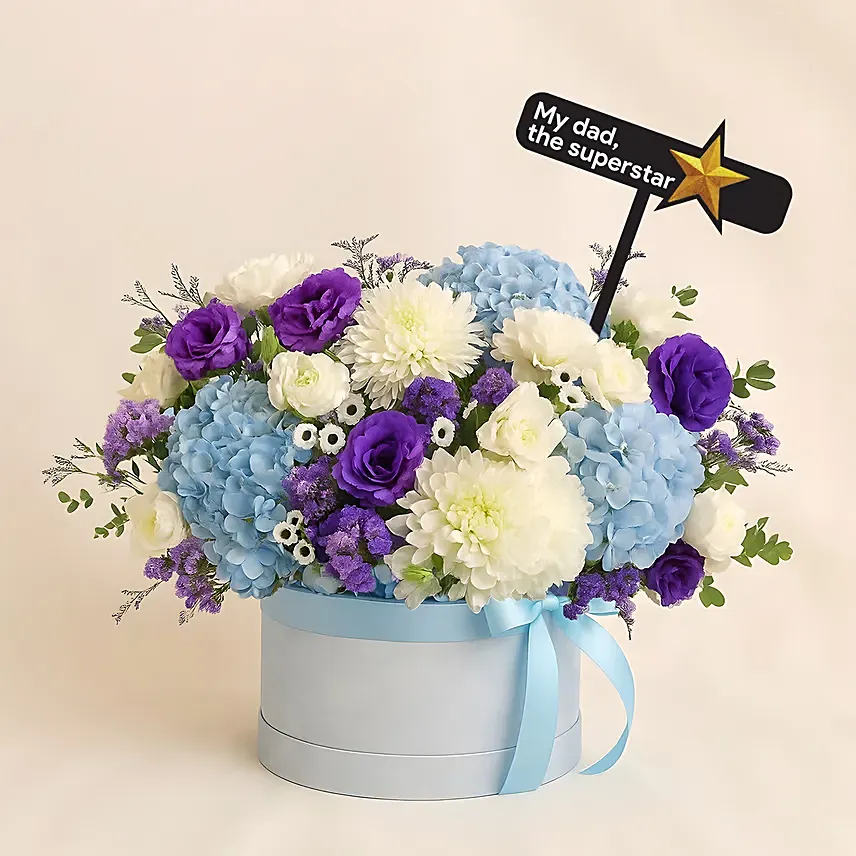 Fathers Day Premium Flowers Box: Father's Day Flowers