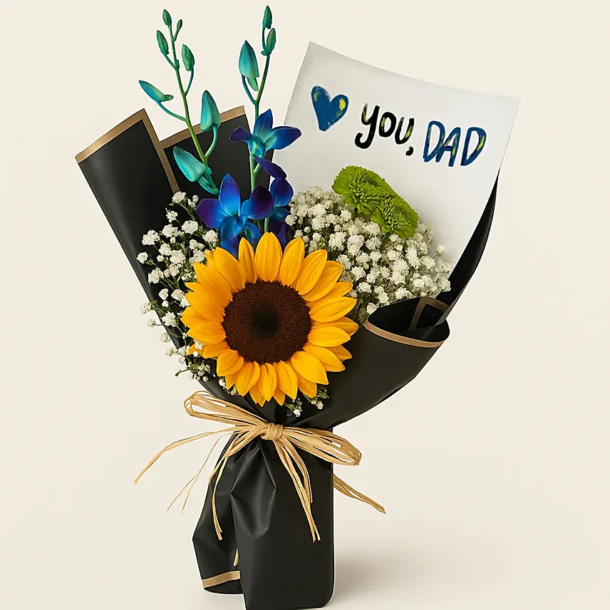 Love You Dad Sunflower Bouquet: Father's Day Flowers