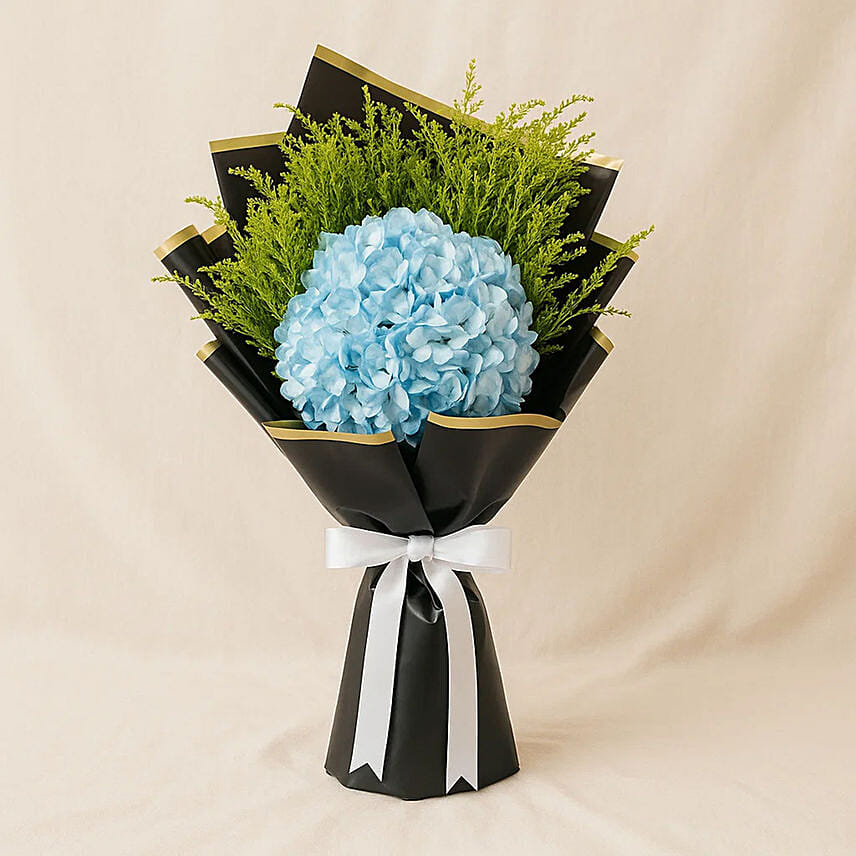 Blue Hydrangeas Bouquet: Hydrangeas