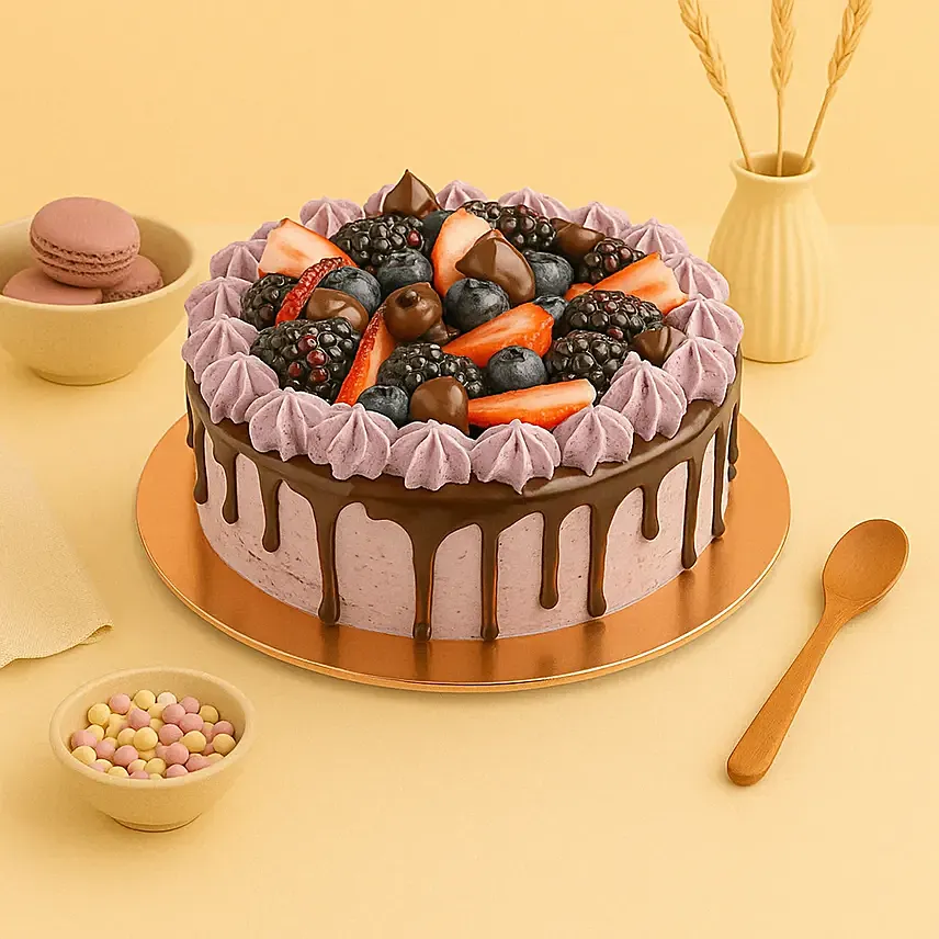 Delicious Chocolate Berry Cake: Cake Delivery Singapore