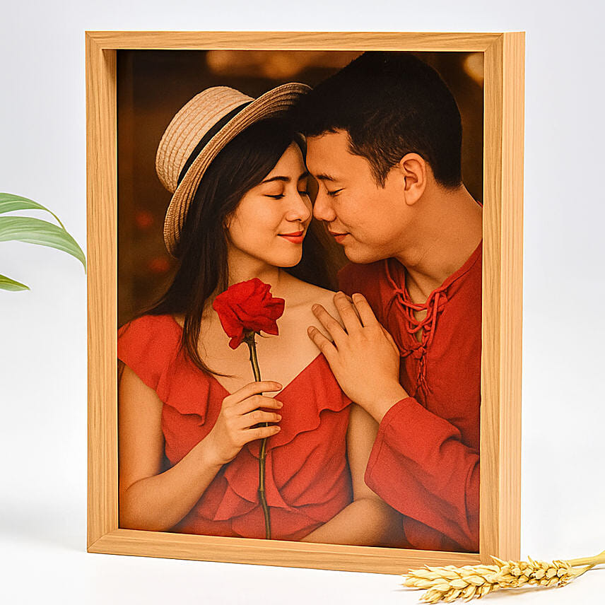 Moments Premium Wooden Photo Frame: Personalised Photo Frames