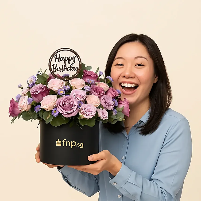 Birthday Flowers Box: Flowers in a Box