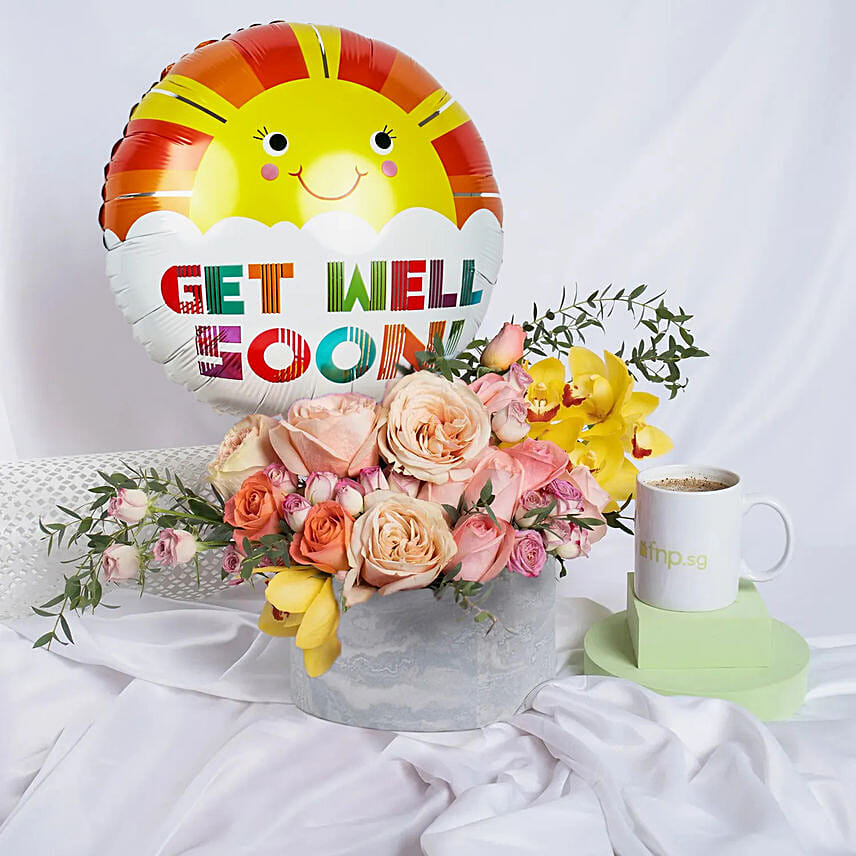 Get Well Soon Flowers & Balloon: Flowers And Balloon Delivery