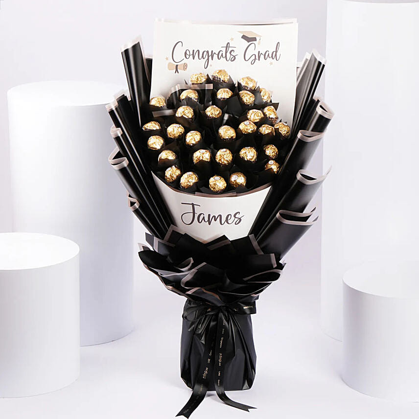 Grads Golden Bites: Chocolate Bouquets