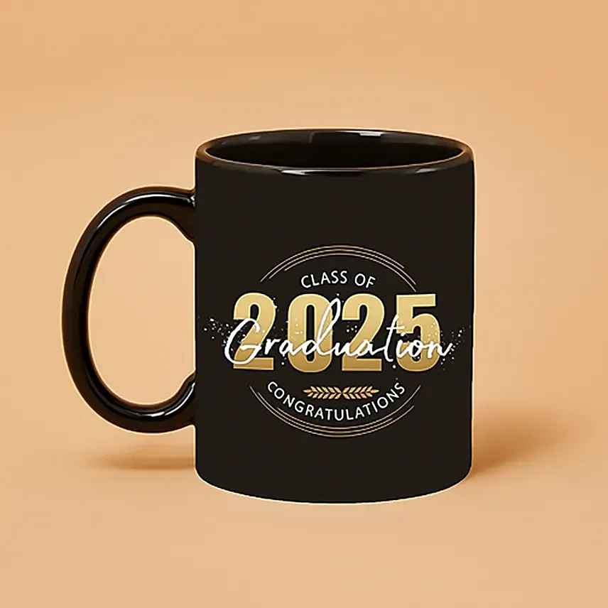 Graduation Black Printed Mug: Gift Ideas For Teen Girls