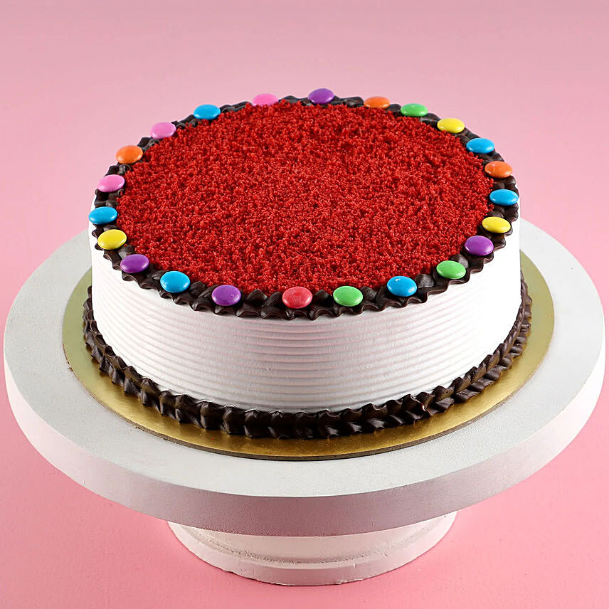 Red Velvet Gems Cake Half Kg: Cakes To Philippines