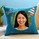 Personalised Birthday Cap Cushion