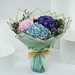 Beautiful 4 Colour Hydrangea Bouquet