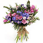 Elegant Mixed Roses and Tulips Bouquet