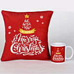 Xmas Greetings Cushion Mug And Cushion