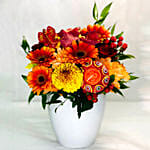 Diwali Gifts of Ganesha & Flowers