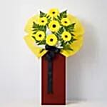 Yellow Gerberas Flower Stand