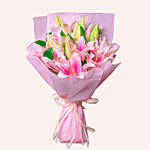 Passionate Oriental Pink Lilies