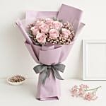 Beautiful Pink Roses Bunch